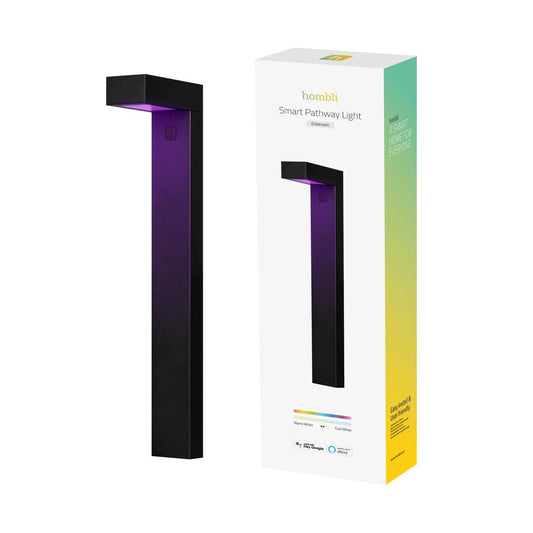 Utbyggnad: Smart utomhusbelysning, WiFi, Hombli Outdoor Pathway Light, RGB & CCT, (1 lampa), Svart