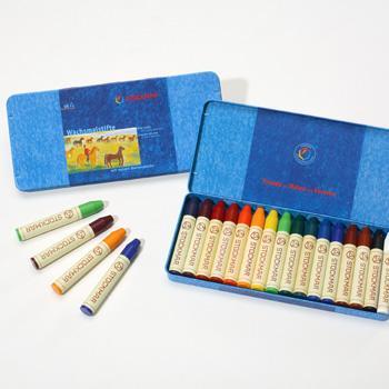 Vaxkrita/Stiftkrita Stockmar plåtask med 16 kritor/ask