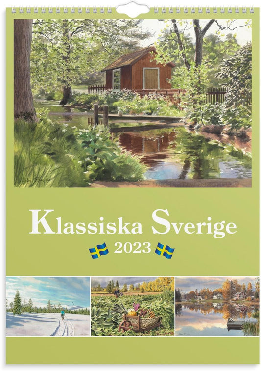 Väggkalender Burde 1733 Klassiska Sverige, 297x420mm (A3)