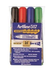 Whiteboardpennor Artline EK-517 Rund spets, 4 färger/fp