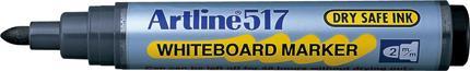 Whiteboardpennor Artline EK-517 Rund spets, Svart 1/fp
