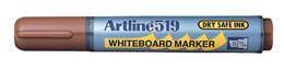 Whiteboardpennor Artline EK-519 Snedskuren spets, Brun 1/fp