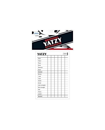 Yatzy-block, 50 sidor (50 st protokoll), 1 block/fp